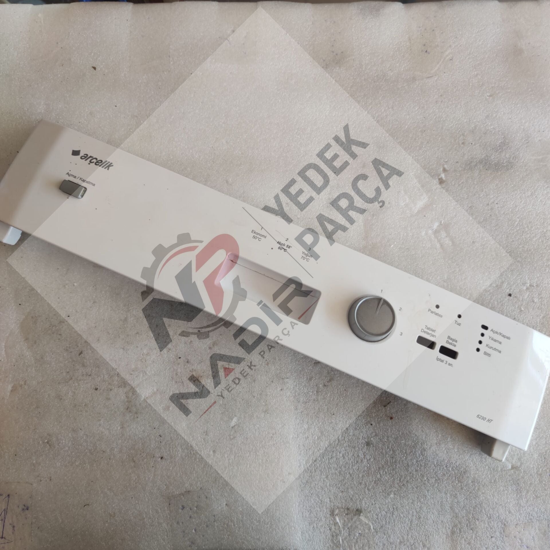 Arçelik 6230 HT Bulaşık Makinesi Kontrol Paneli