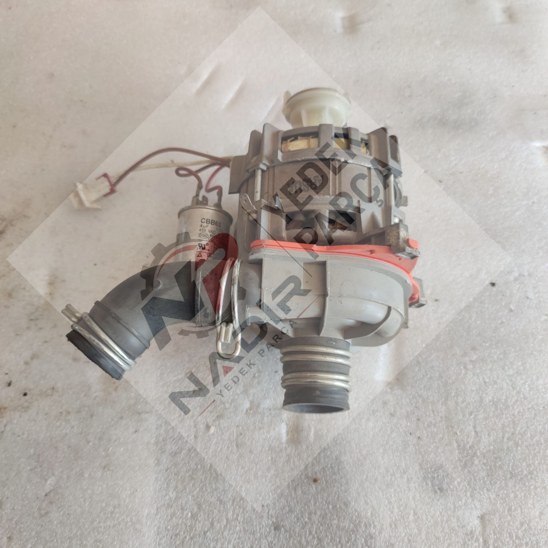 Bulaşık Makinesi Yıkama Sirkülasyon Motoru Arsua (CBB65 4µF Kapasitörlü)