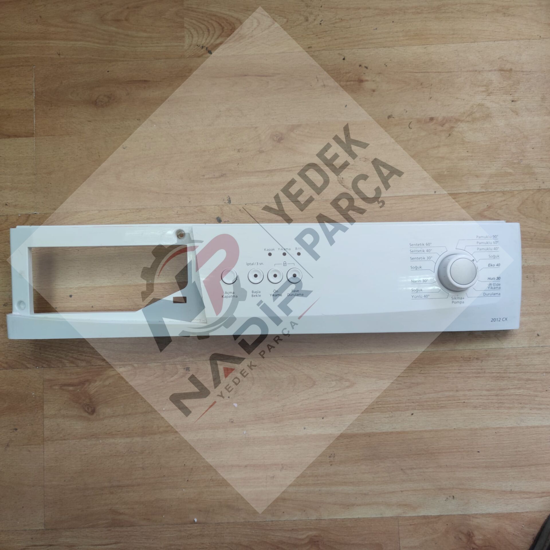 Beko 2012 cx çamaşır makinası ön paneli