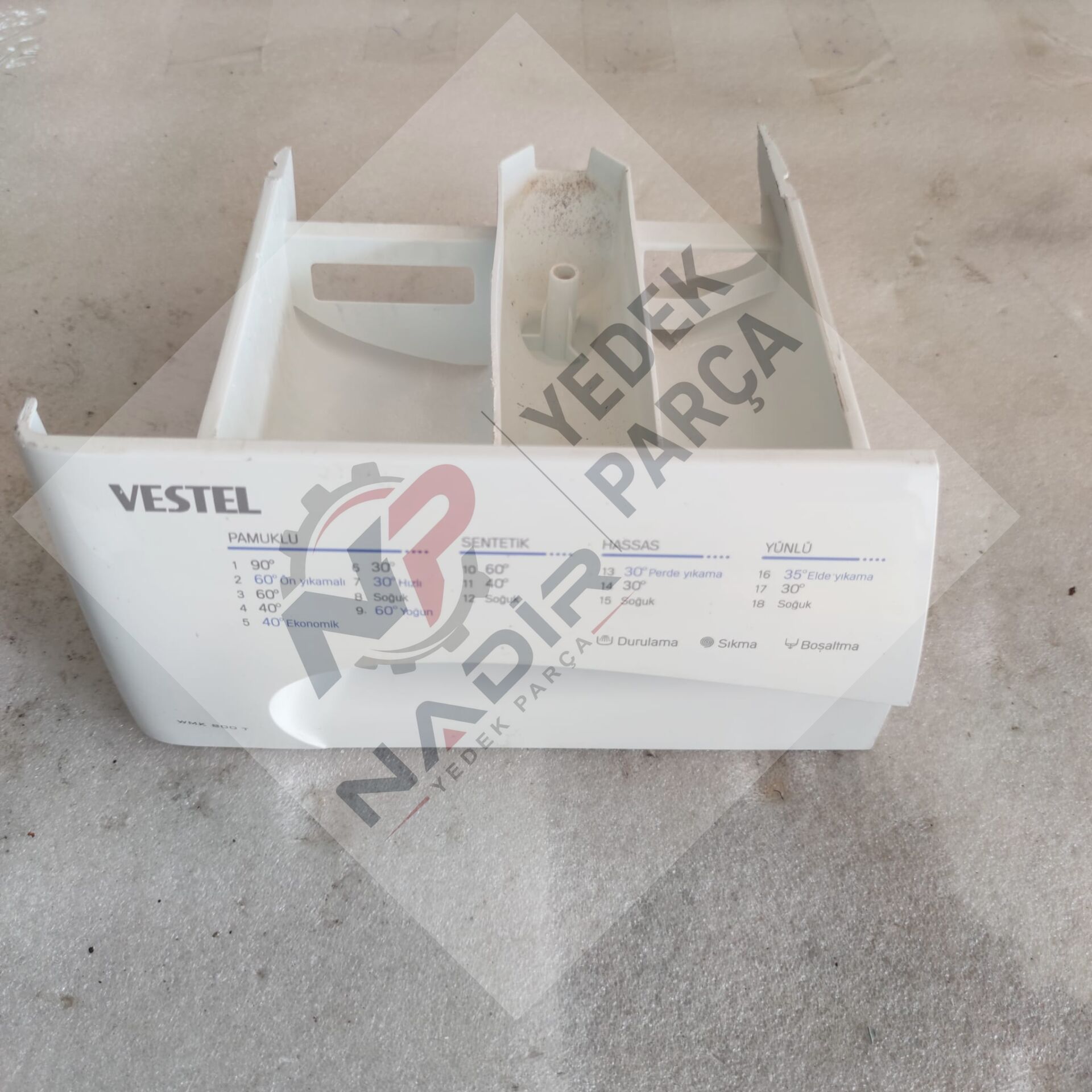 Vestel WMK 800 T Çamaşır Makinesi Deterjan Çekmecesi
