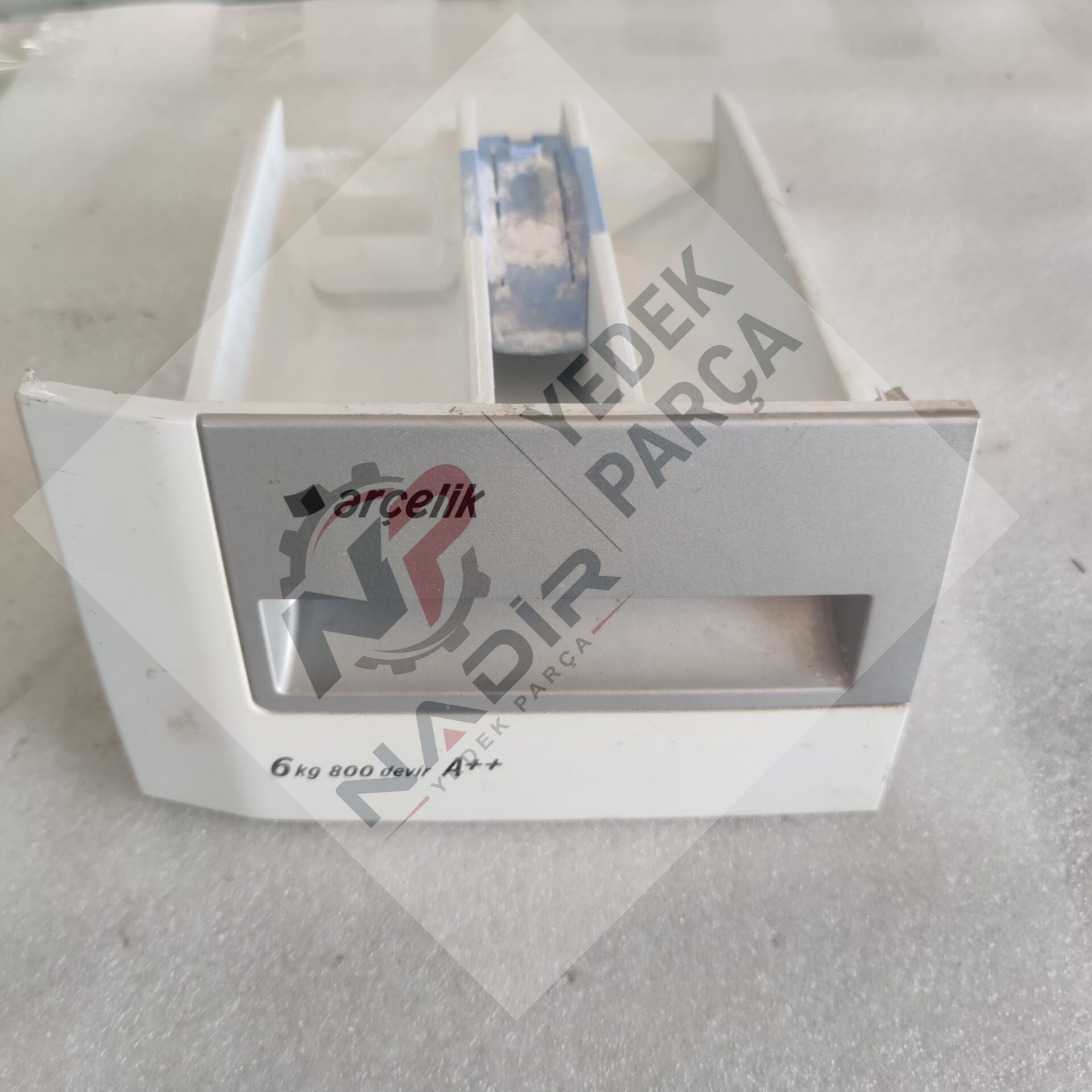 Arçelik 6083 H çamaşır makinası deterjan çekmecesi