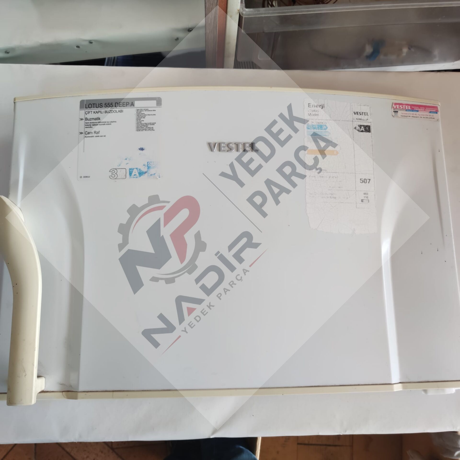 Vestel Lotus 555 Deep A Buzdolabı Üst Kapısı