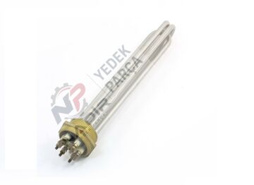 1,5 İnç 6Kw 380V 30Cm Trifaze Sanayi Isıtıcı Rezistansı