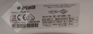Arçelik 8103 D Çamaşır Makinesi Anakart Beyin