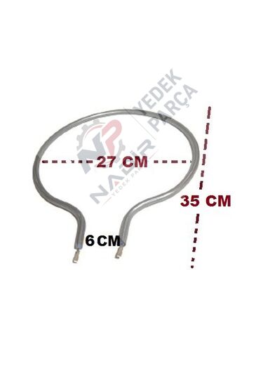 Davul Fırın Rezistans 750 Watt Rezistansı Çap 27 Cm Ampul Tip