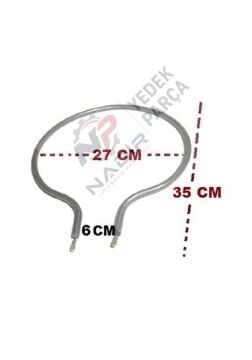 Davul Fırın Rezistans 750 Watt Rezistansı Çap 27 Cm Ampul Tip