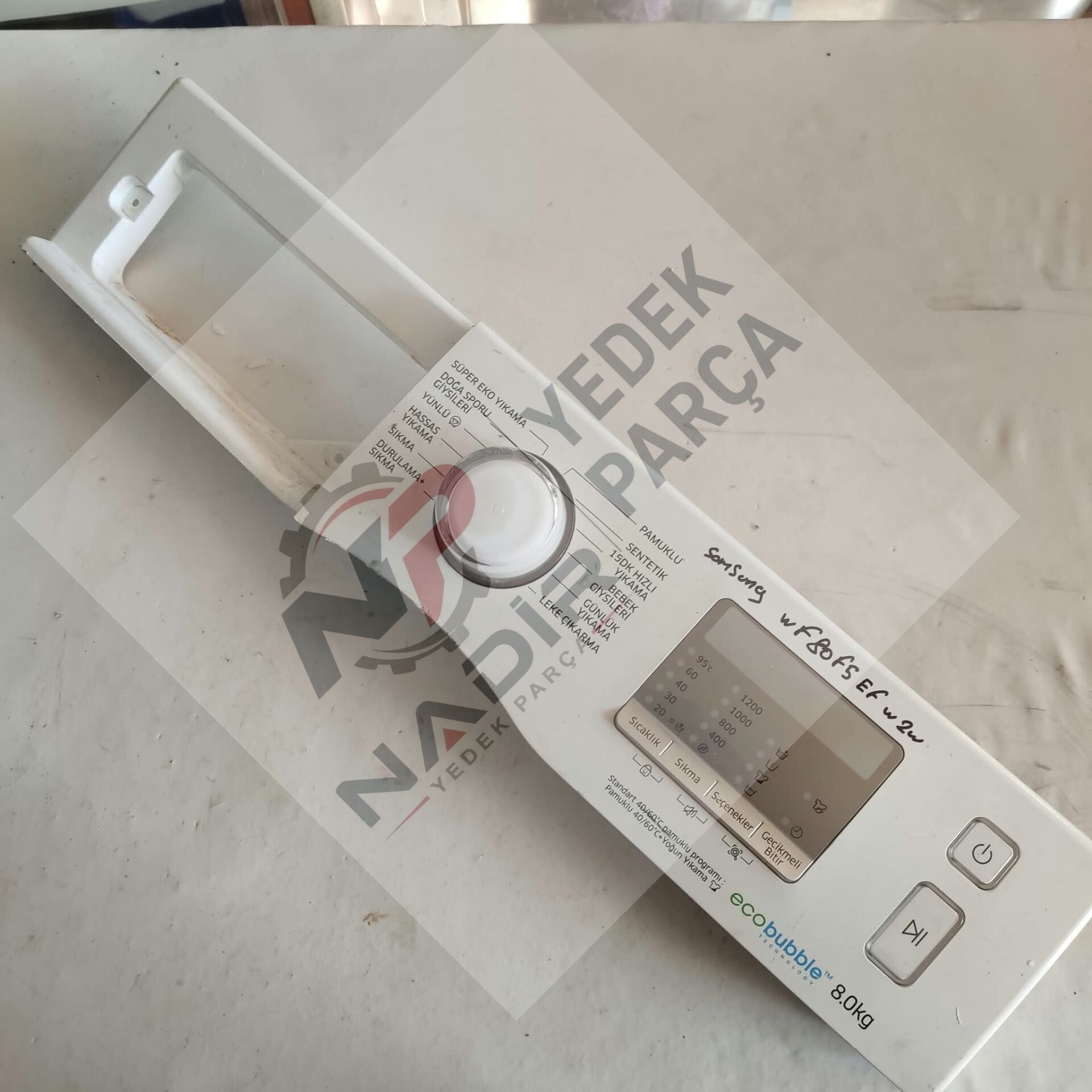 Samsung WF80F5EFW2W Çamaşır Makinesi Ön Paneli