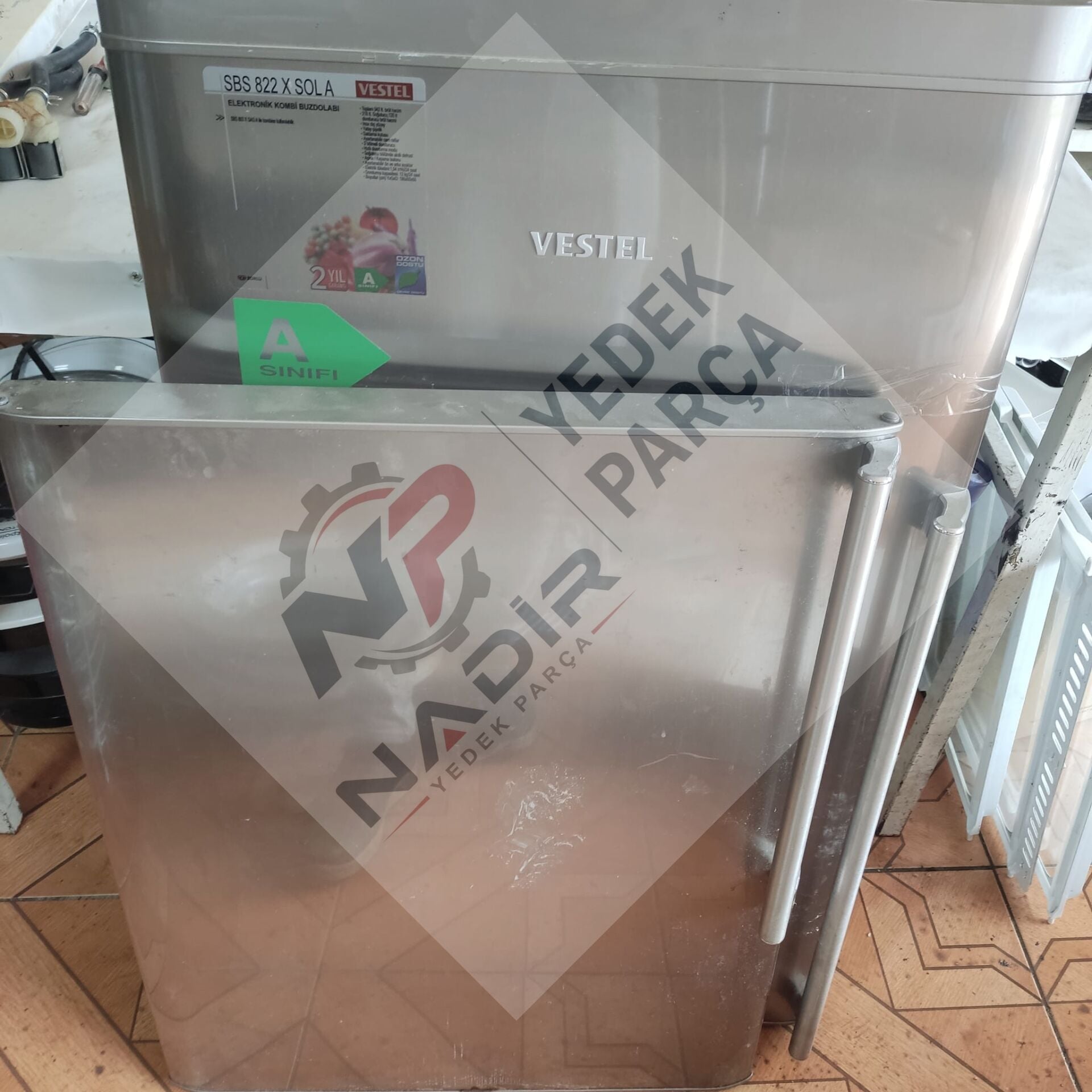 Vestel SBS 822 X SOLA Buzdolabı Kapısı (adet fiyatı)