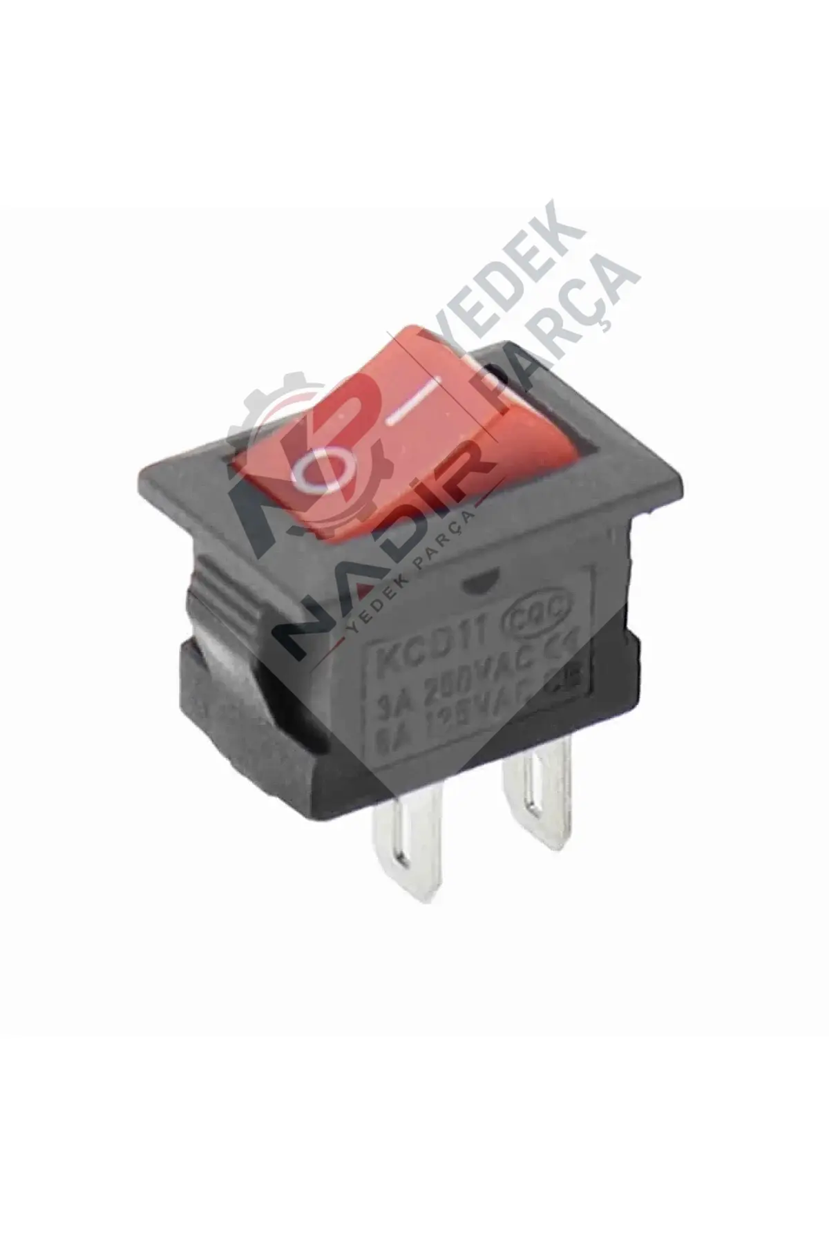Anahtar Mini Kırmızı On Off Işıklı 3 Pin