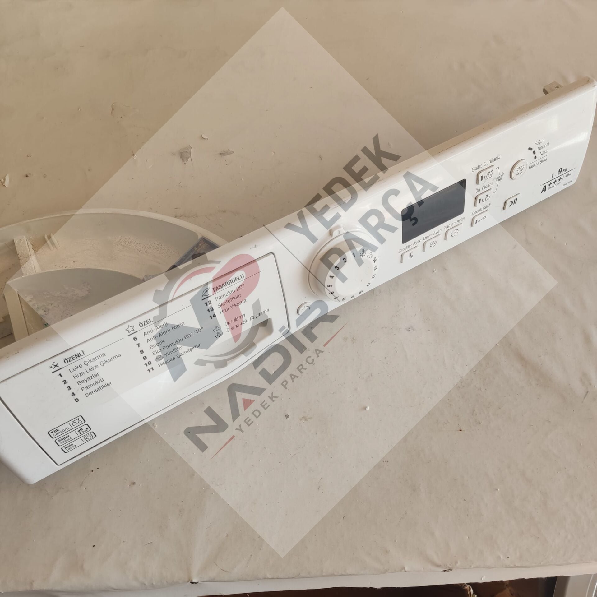 Hotpoint FMG924MTK Çamaşır Makinesi Ön Kontrol Paneli