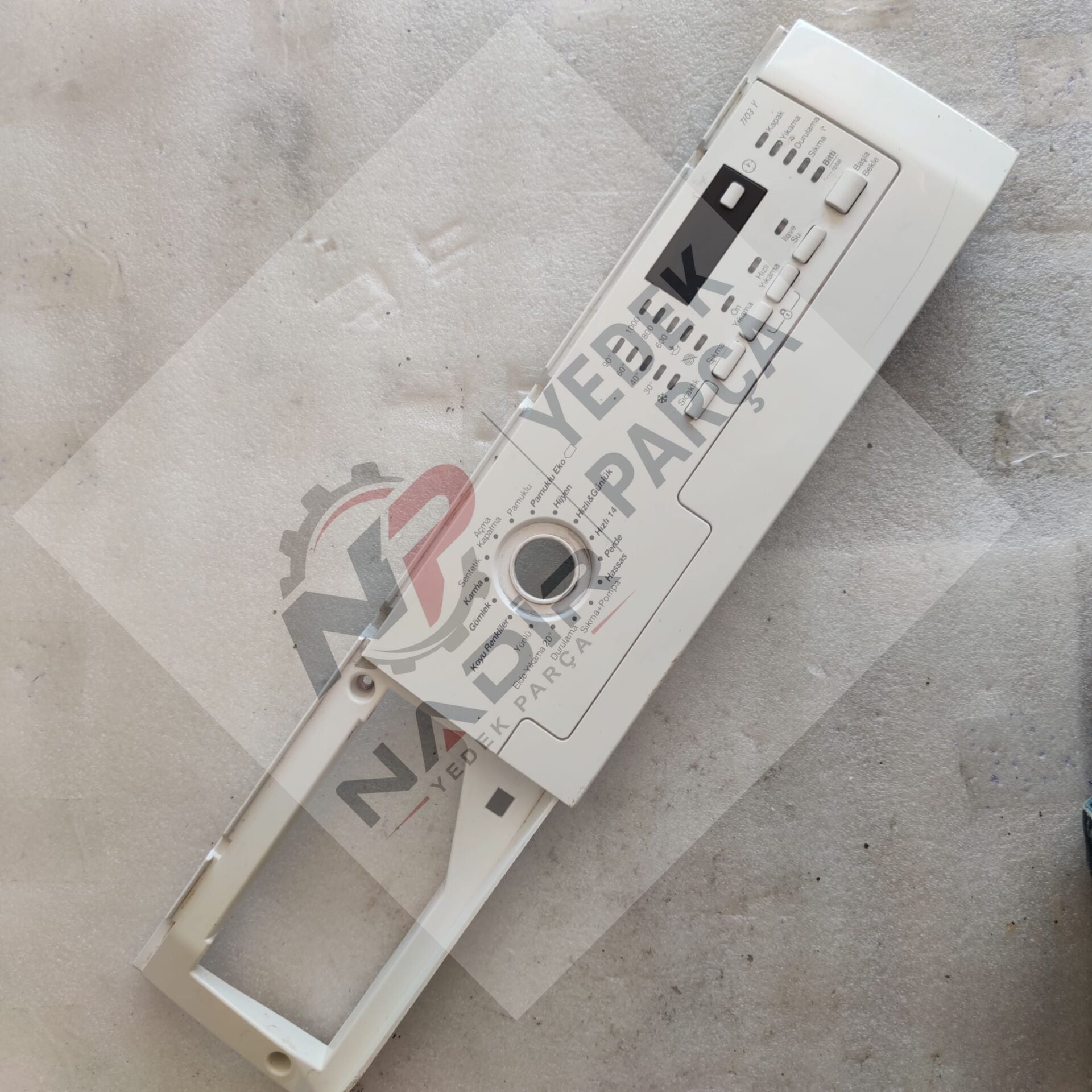 Arçelik 7103 Y Çamaşır Makinesi Kontrol Paneli